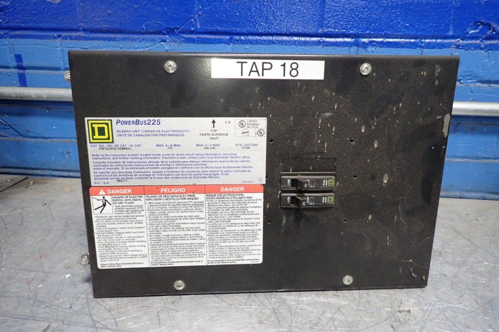 Square D 100 A/240 V Busway Unit - Powerbus 225