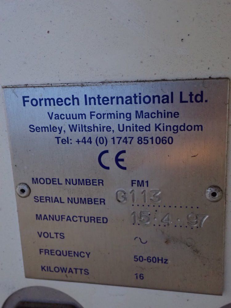 Formech Fm1 Vacuum Forming Machine - Fm1
