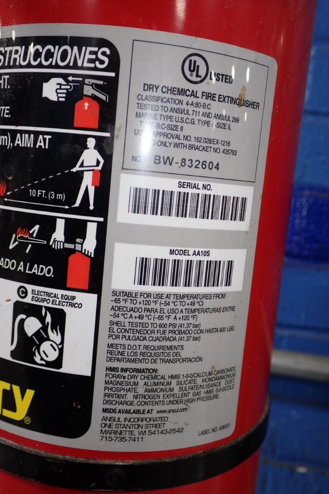 Ansul Sentry Fire Extinguisher - Aa105