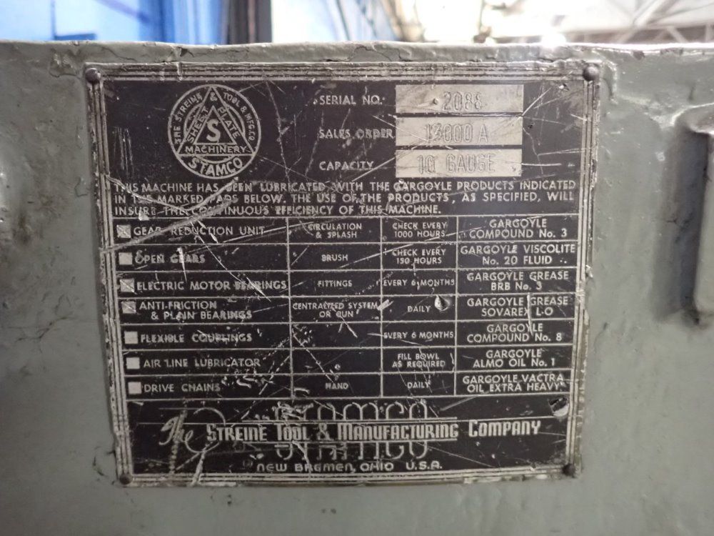 Stamco 10 Ga X 78" Shear