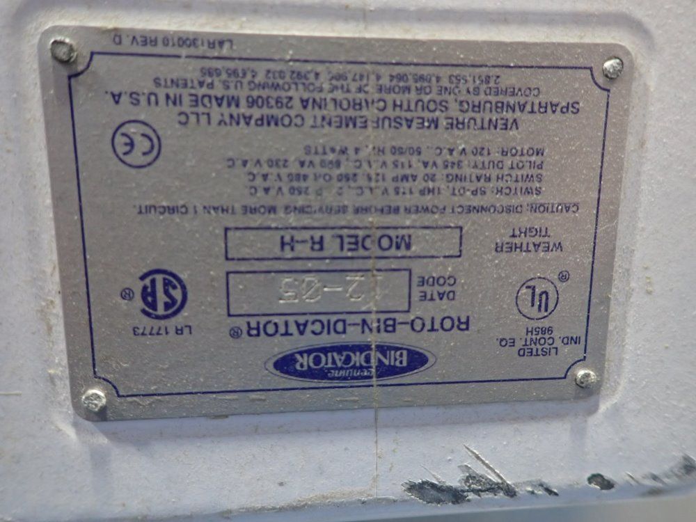 Bindicator S/s Hopper W/rotary Valve