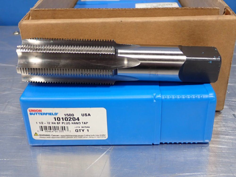 Union Butterfield 1 1/2 -12 Plug Hand Tap - 1010204