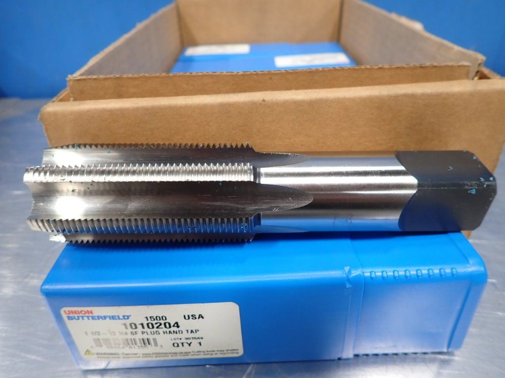 Union Butterfield 1 1/2 -12 Plug Hand Tap - 1010204