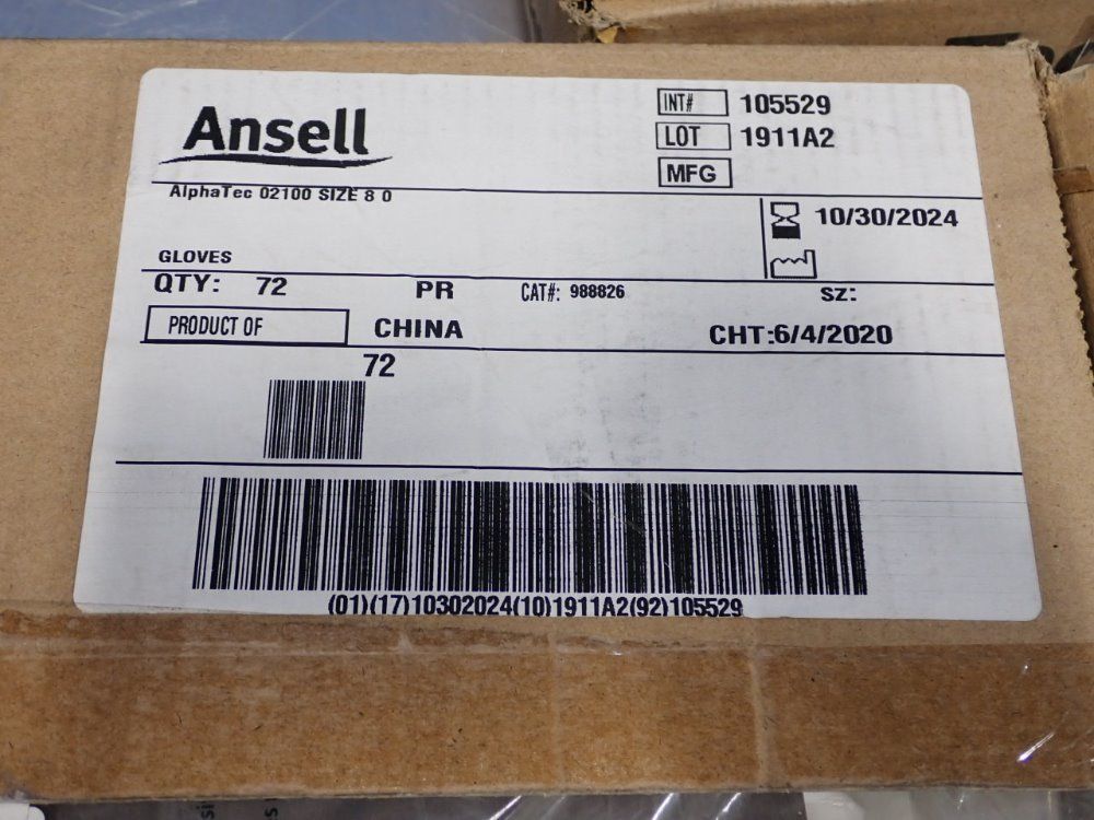 Alphatec Size 8 Chemical Resistant Gloves - 02-100