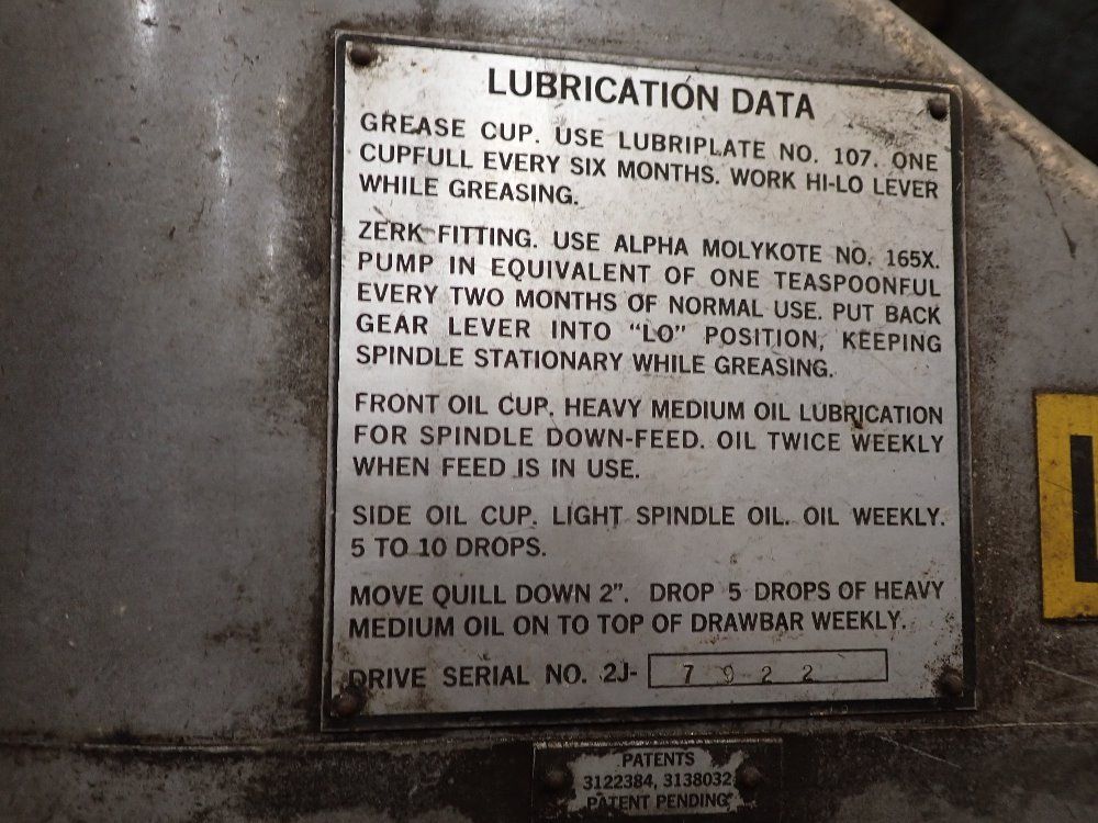 Bridgeport 1 1/2hp Vertical Milling Machine - 283123