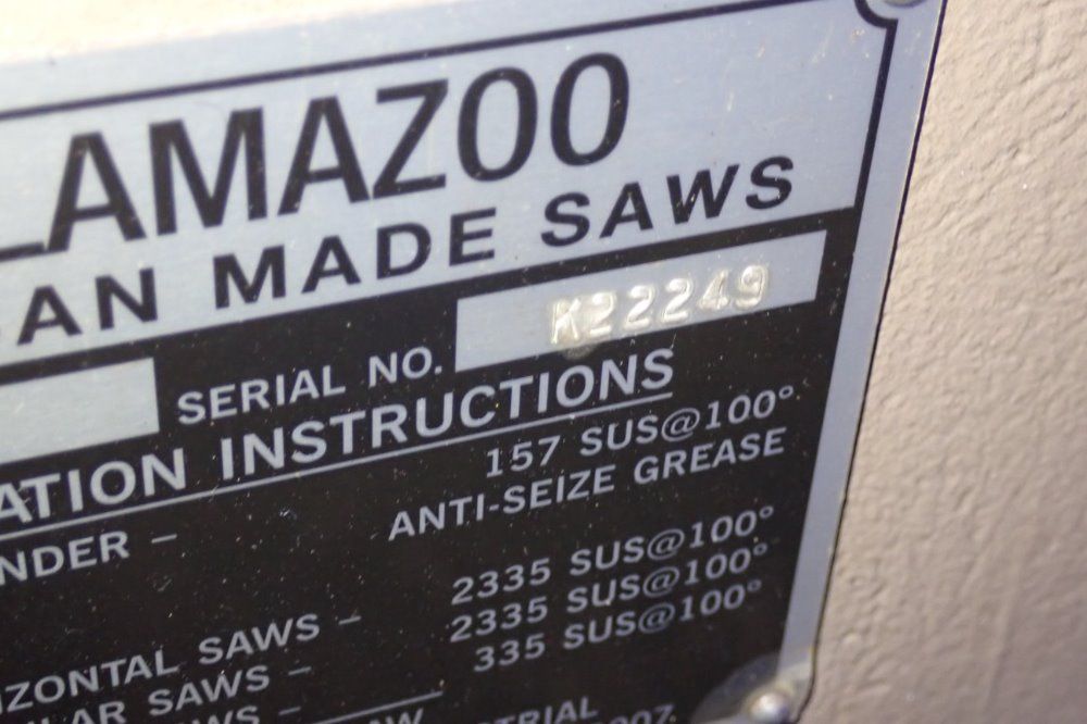 Kalamazoo 19" X 9 1/2" H9aw Horizontal Band Saw - H9aw