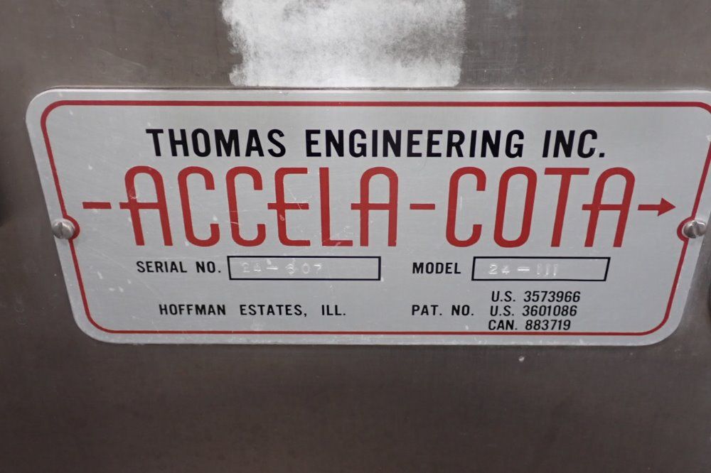 Thomas Engineering Inc. Tablet Coater - 24-111