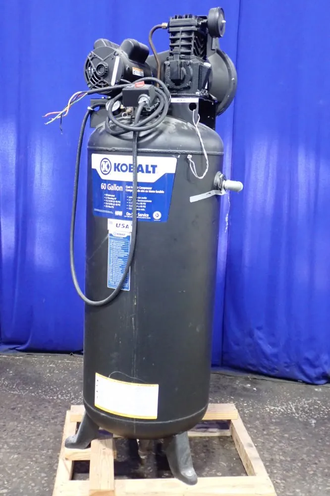 Kobalt 60 Gallons/3.7 Hp Air Compressor - Vt636200aj
