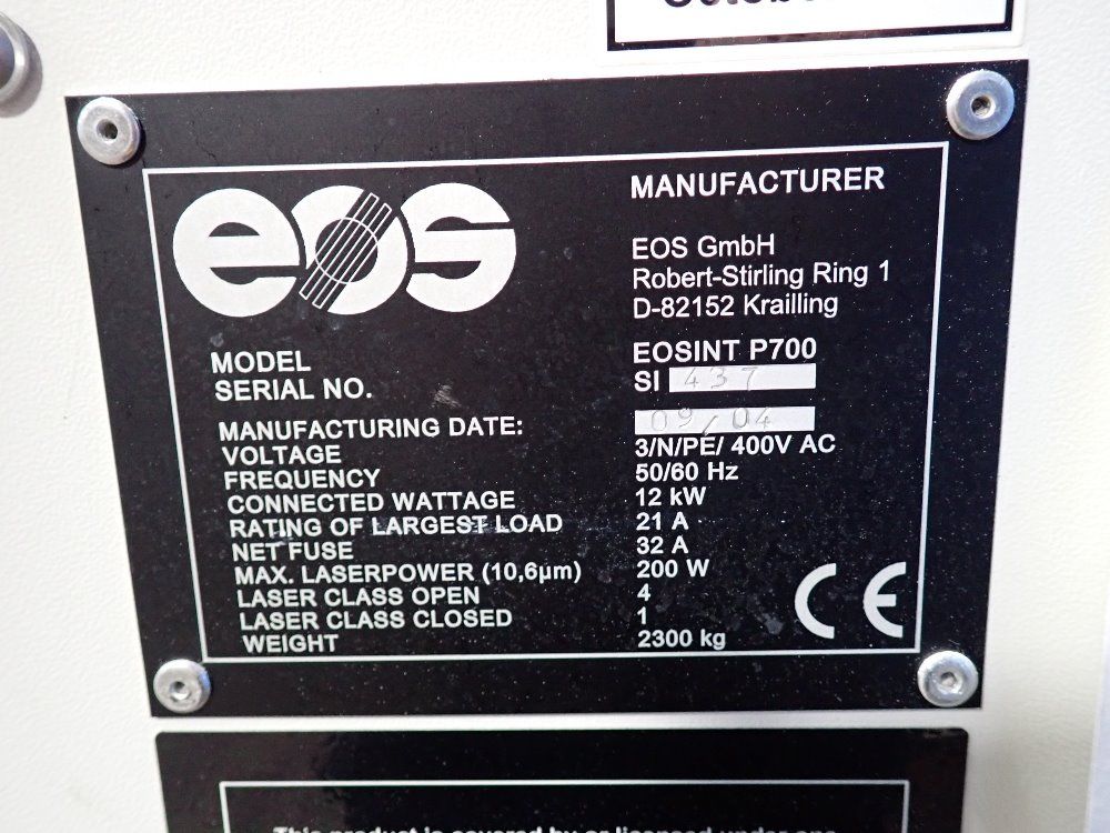 Eos 3d Printer - Eosint P700