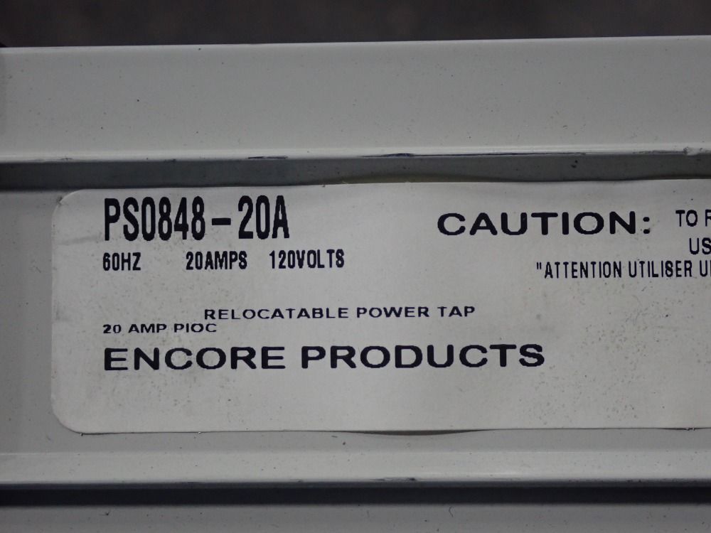 Encore Products 8-outlet Extension Power Block - Ps0848-20a