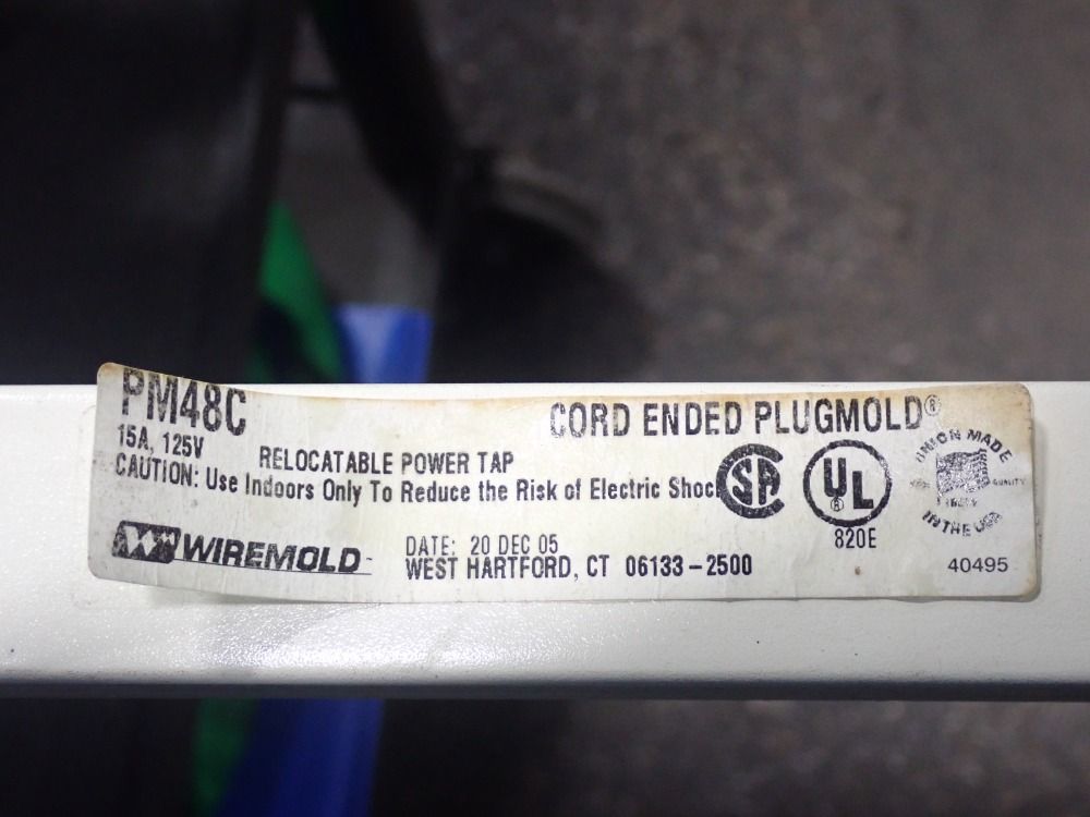 Wire Mold 8-outlet Extension Cord Power Block - Pm48l