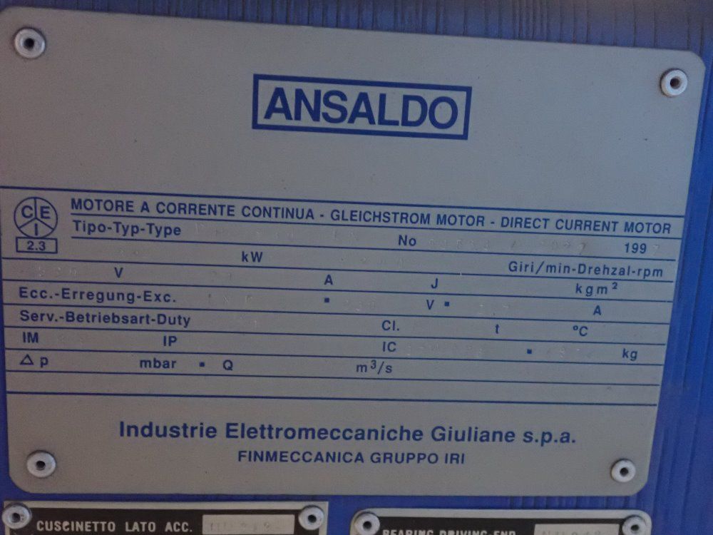 Ansaldo Dc Motor