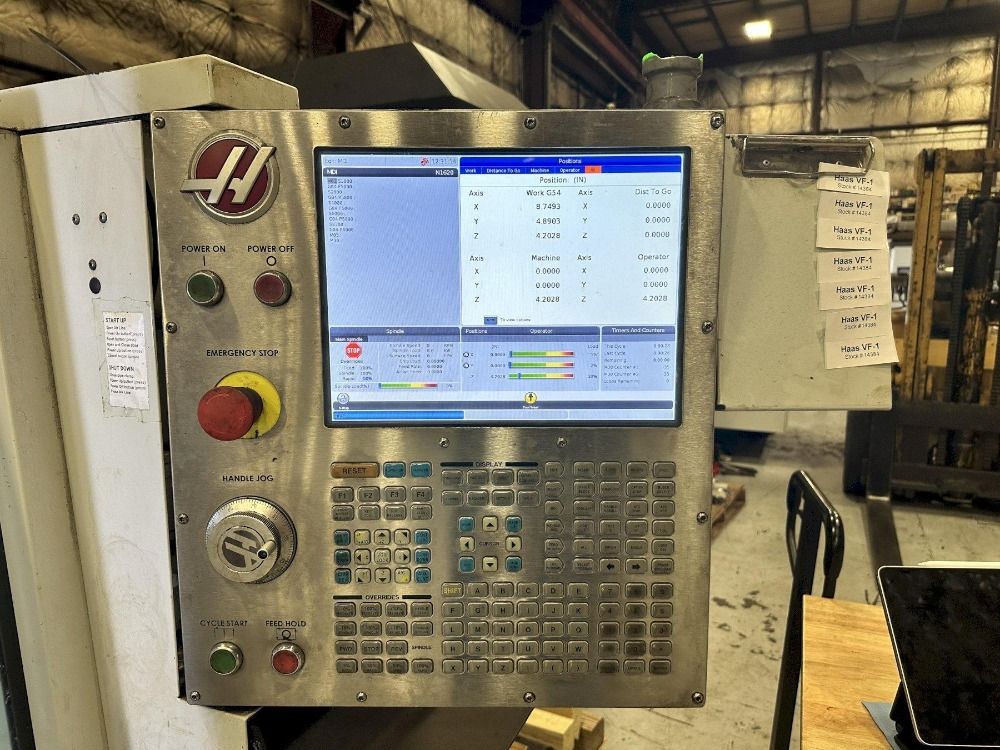 Haas 26" X 14" Table Cnc Vertical Machining Center - Vf-1