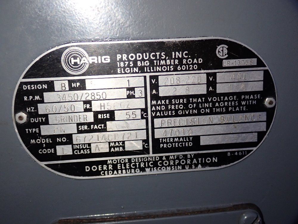 Harig 6" X 12" Surface Grinder