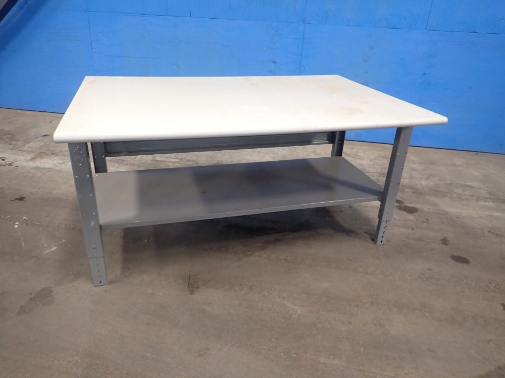 Used Uline Adjustable Work Table 