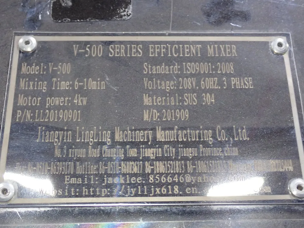 Jiangy Lingling V-blender - V-500