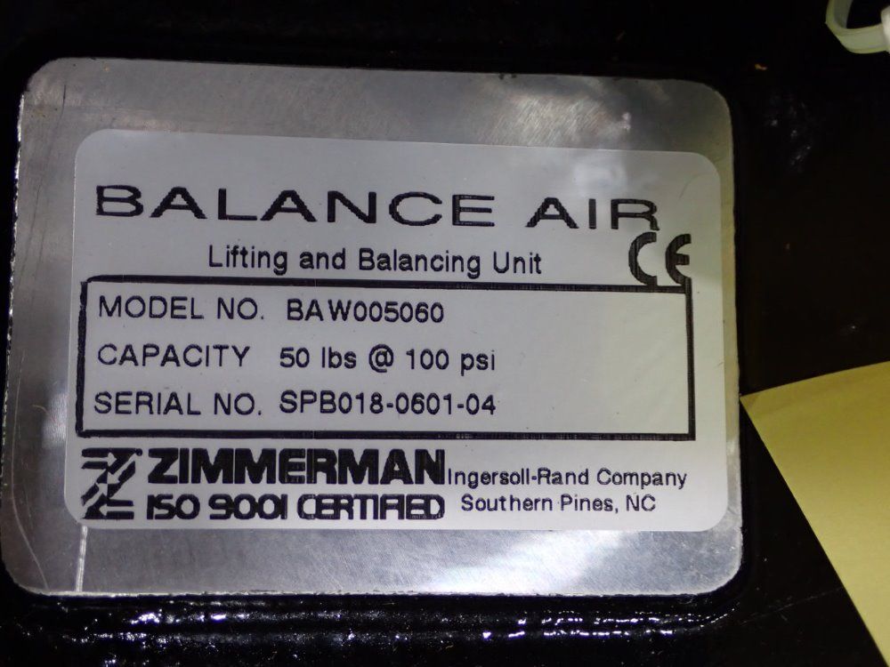 Ingersoll Rand  Zimmerman Balancer