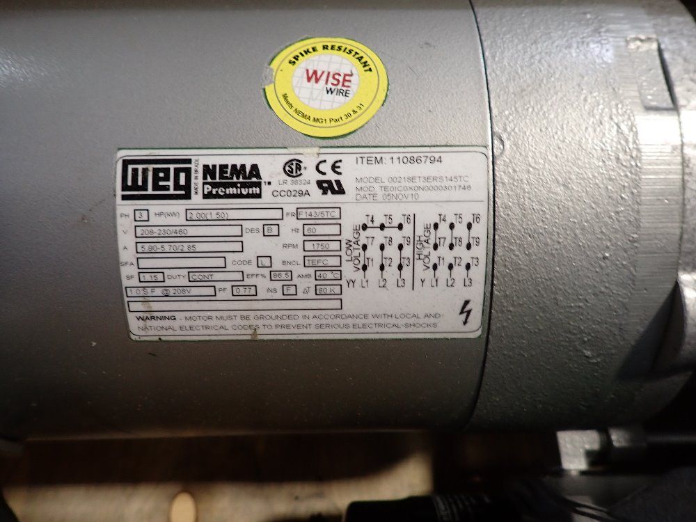 Airtech 31 Cfm 2.0 Torr 2hp 2005 Airtech L-40-g1 Vacuum Pump - L-40-g1