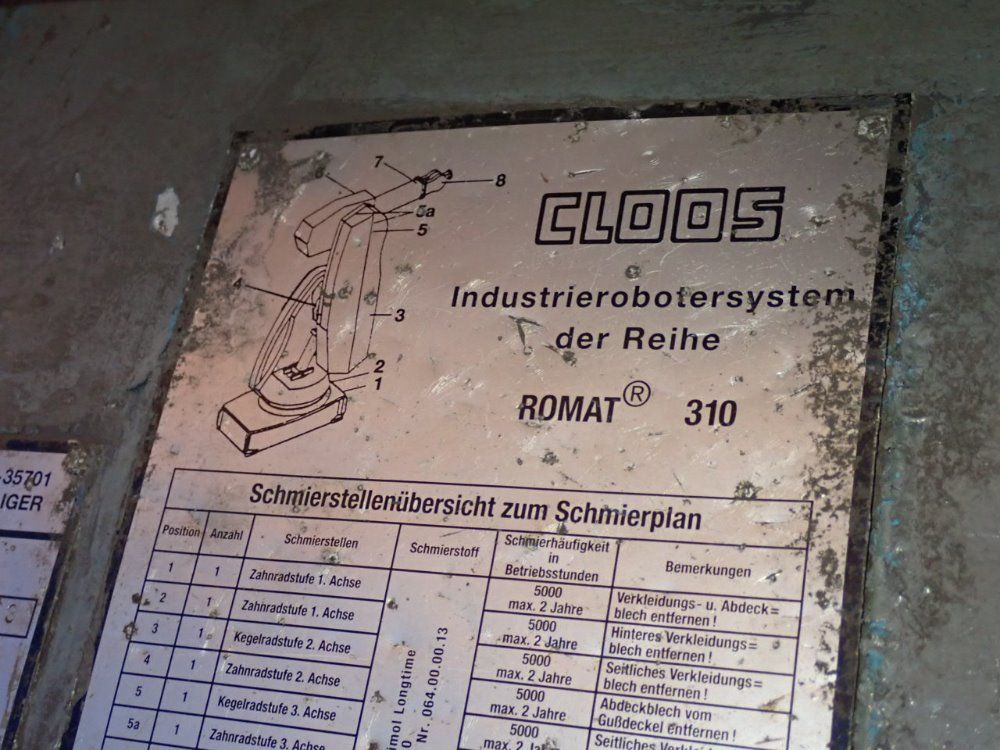 Carl Cloos Romat 310 Robot - Romat 310