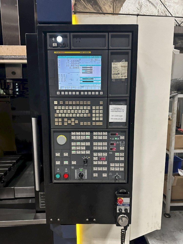 Ycm Cnc Machining Center Wchip Blaster And Mist Collector