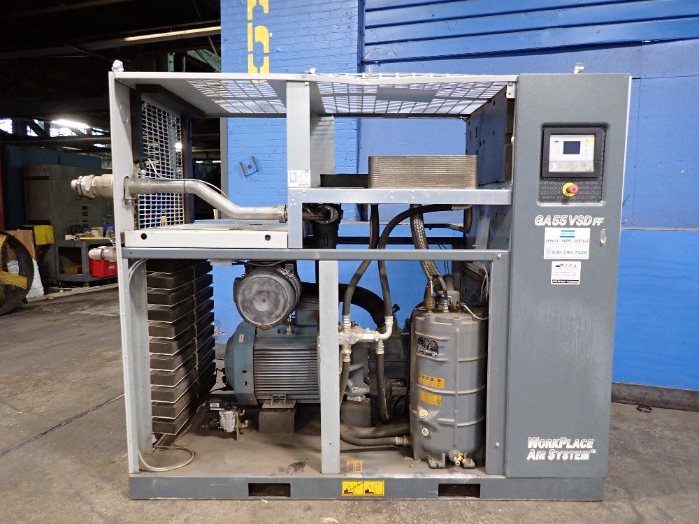 Atlas Copco 2014 Atlas Copco Ga55vsdff Air Compressor