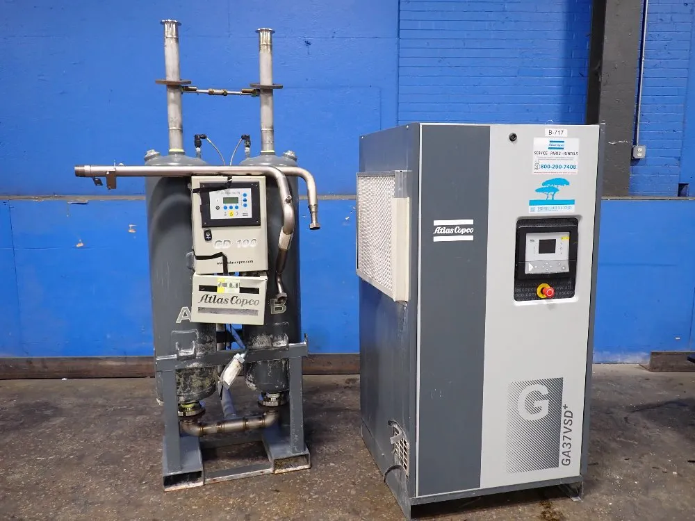 Atlas Copco 2014 Atlas Copco Ga37vsd Air Compressor
