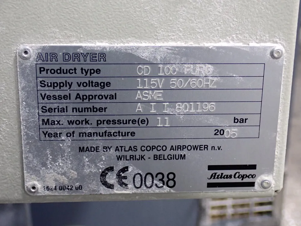Atlas Copco 2014 Atlas Copco Ga37vsd Air Compressor