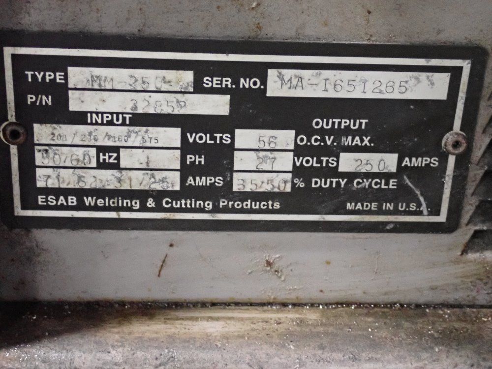 Esab Welding  Cutting Products Esab Migmaster 250 Welder