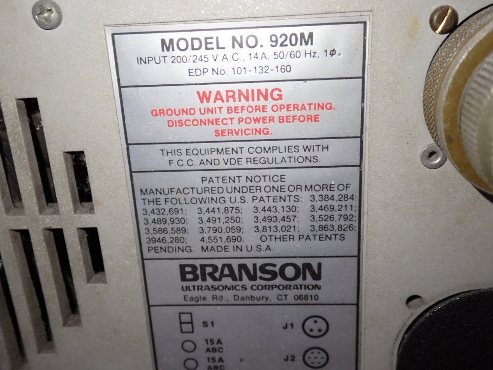 Branson Ultrasonic Welder