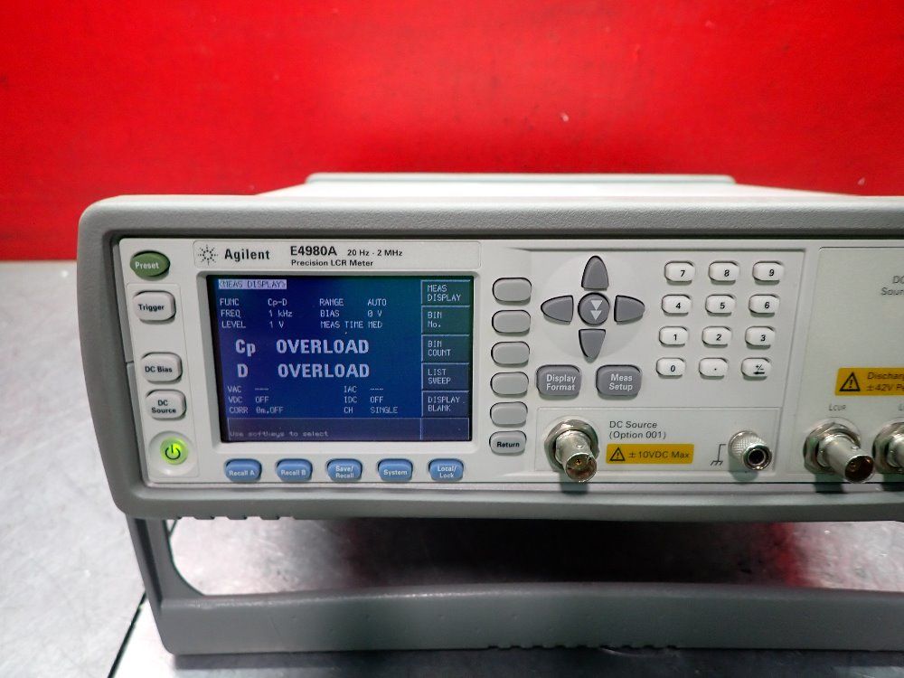 Agilent Precision Lcr Meter W/ 16047e - E4980a