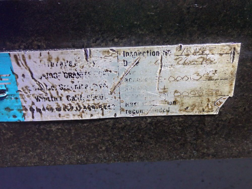 Standridge Cranite Corp Granite Surface Plate