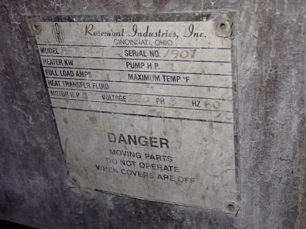 Rosemont Industries Rosemont Industries Rft147 Vibratory Finishing Tub