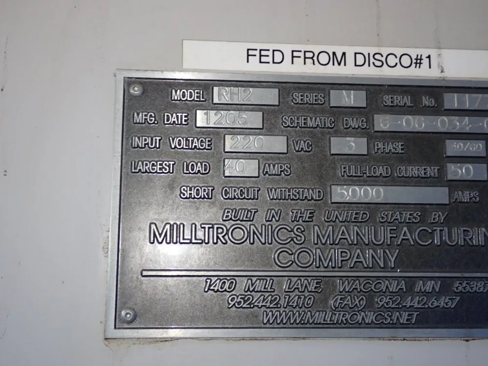 Milltronics 16" X 54" 2012 Milltronics Rh20 Cnc Vmc - Rh20