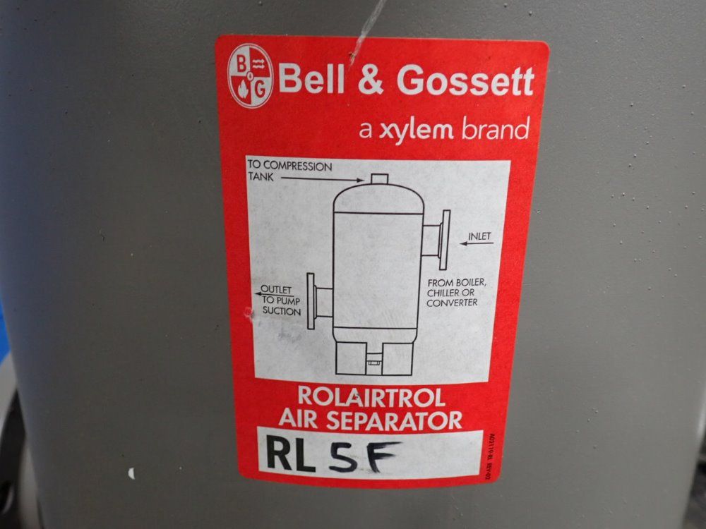 Bell  Gossett 2020 Bell  Gossett Rl 5f Air Separator