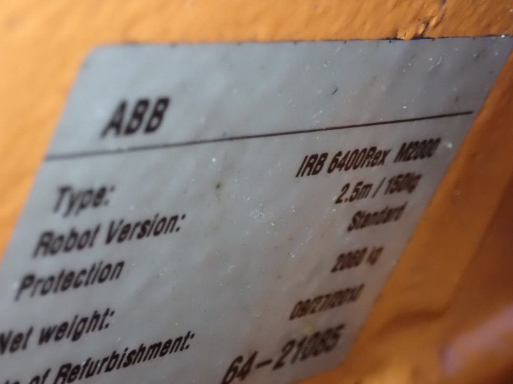 Abb Abb Irb 6400rex M2000 Robot