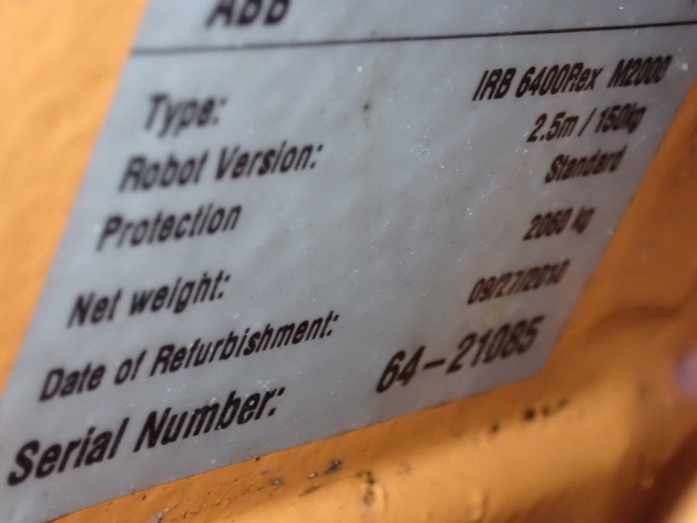 Abb Abb Irb 6400rex M2000 Robot
