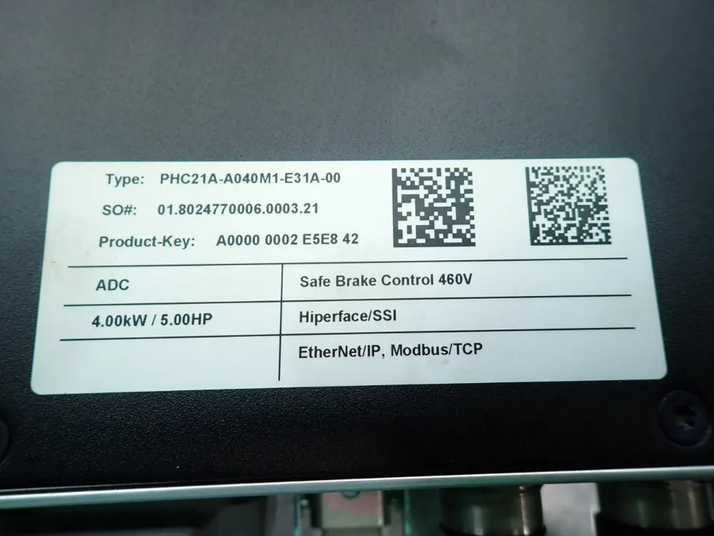 Sew Eurodrive Movipro Drive & Application Controller - Phc21a-a075m1-e31a-00