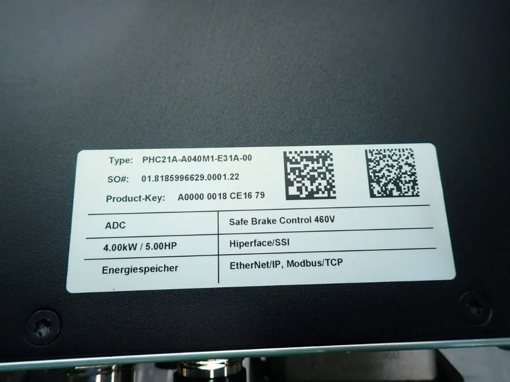 Sew Eurodrive Movipro Drive & Application Controller - Phc21a-a075m1-e31a-00