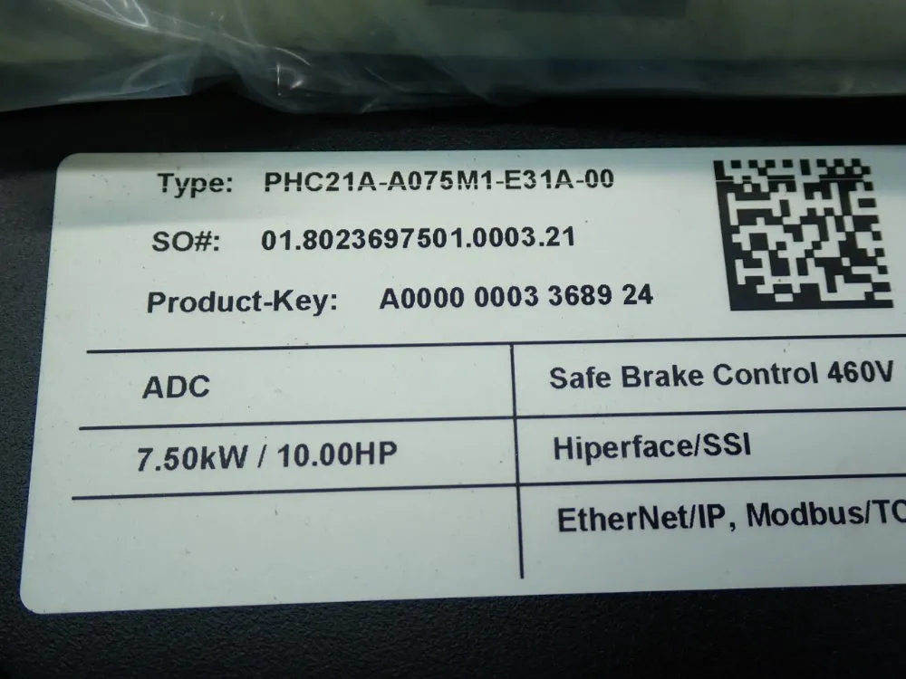 Sew Eurodrive Movipro Drive & Application Controller - Phc21a-a075m1-e31a-00