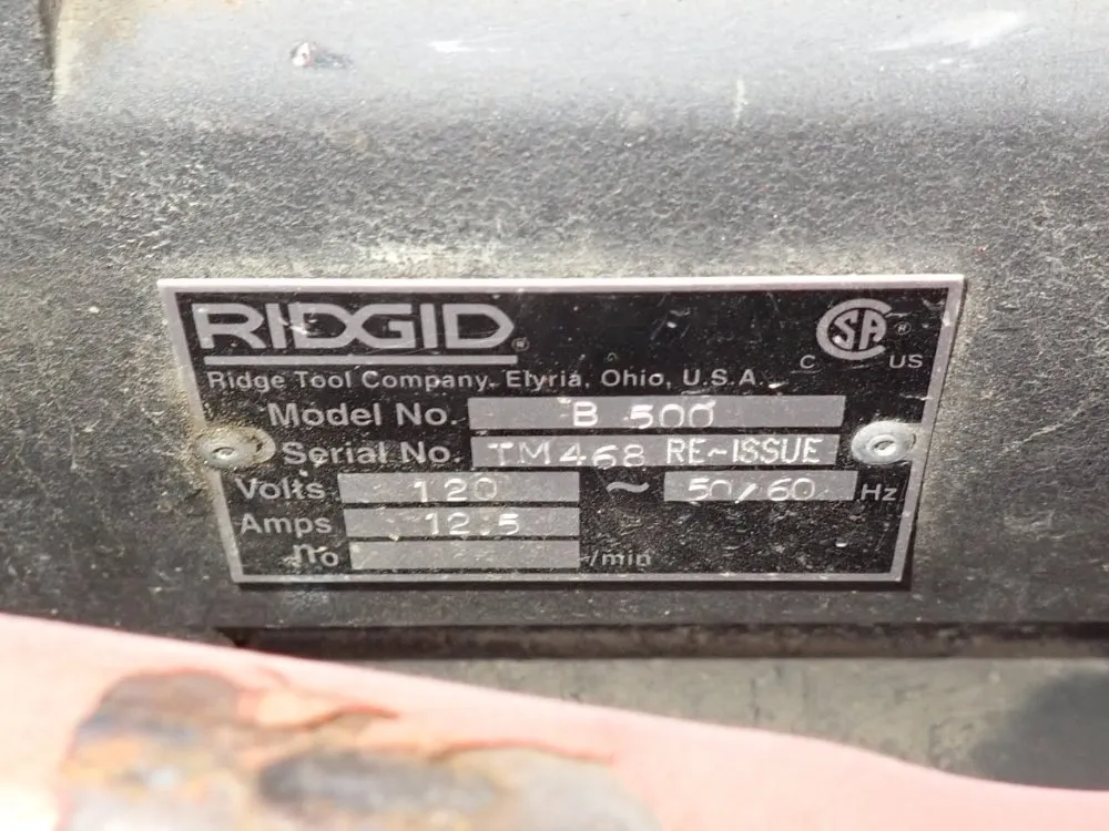 Ridgid Pipe Beveller - B-500