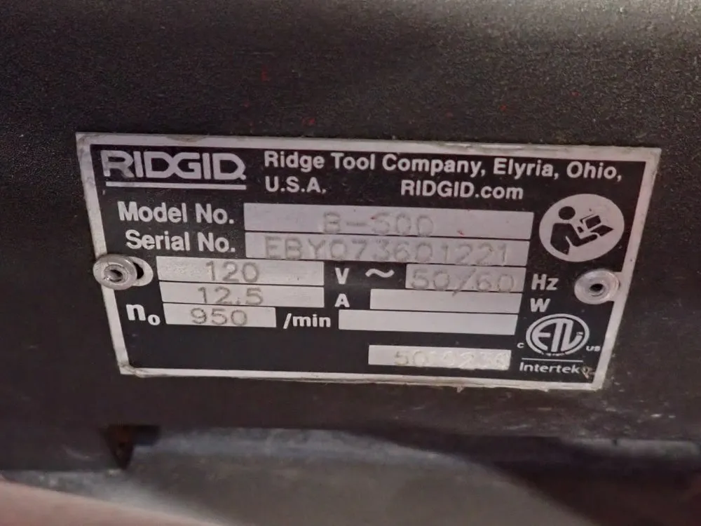 Ridgid Pipe Beveller - B-500