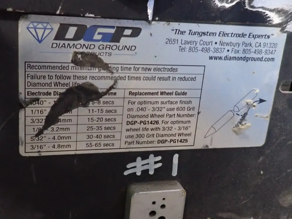 Diamond Group Products Electrode Grinder - Piranha Iii