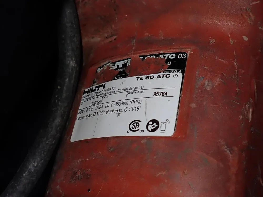 Hilti Rotary Hammer - Te 60-atc