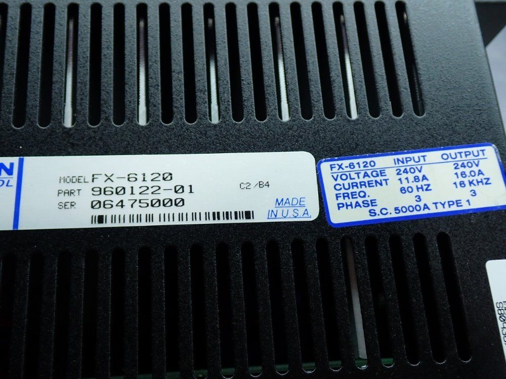 Emerson Motion Control Positioning Servo Drive - Fx-6120