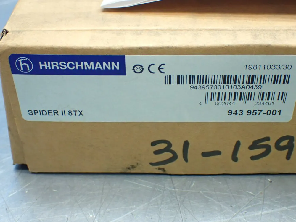 Hirschmann Industrial Ethernet Switch. - Spider Ii 8tx