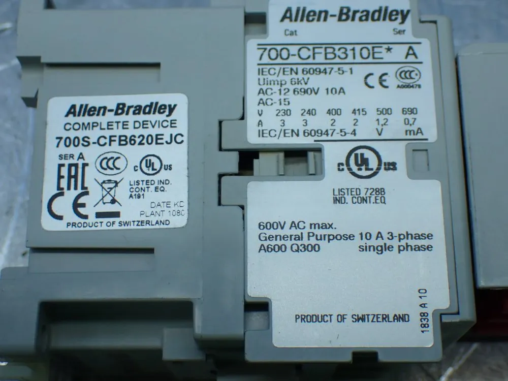 Allen-bradley Safety Control Relay. - 700s-cfb620ejc