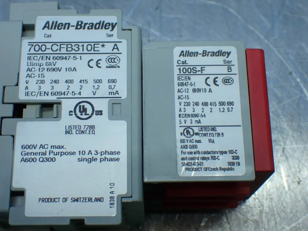 Allen-bradley Safety Control Relay. - 700s-cfb620ejc