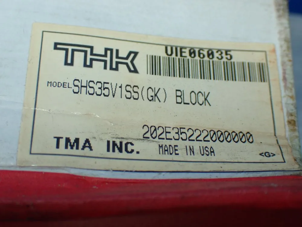 Thk 34mm Rail, 70mm Wide X 122mm Long Linear Caged Ball Carriage For Profile Rail - Shs35v1ss(gk) Block