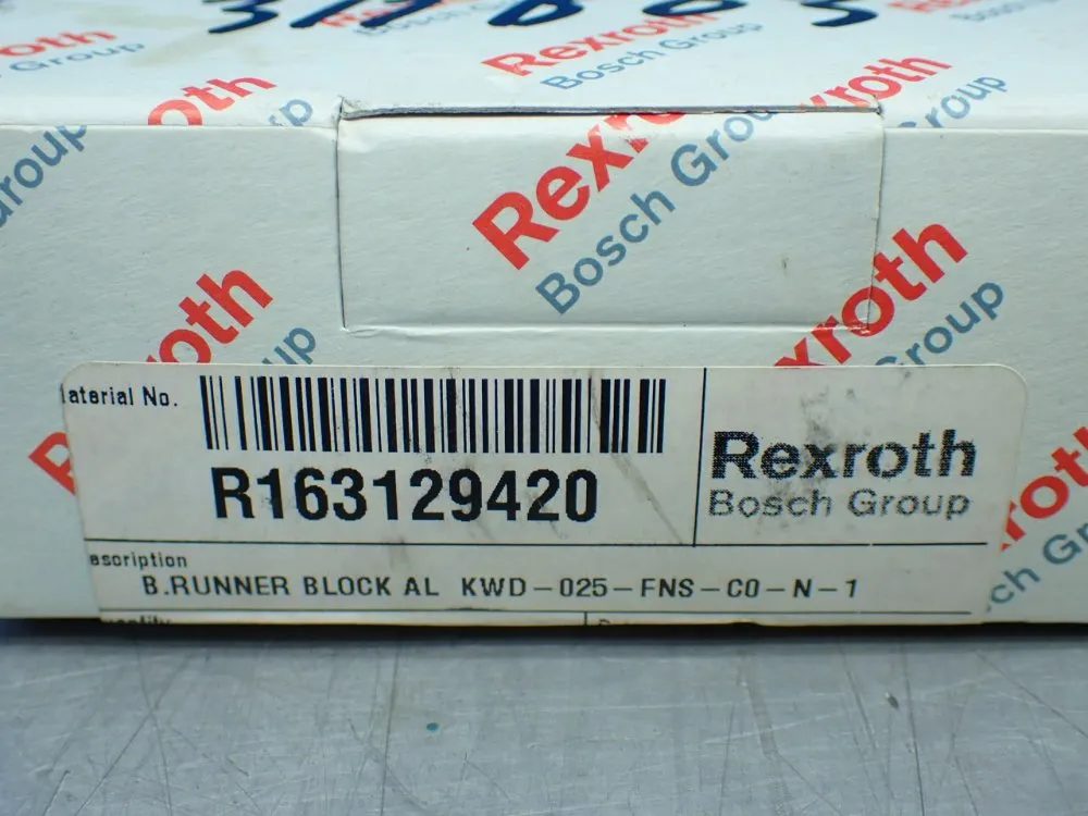 Rexroth Ball Runner Block. Kwd-025-fns-c0-n-1 - R163129420