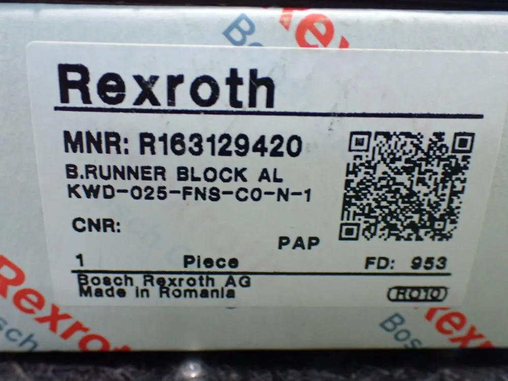 Rexroth Ball Runner Block. Kwd-025-fns-c0-n-1 - R163129420